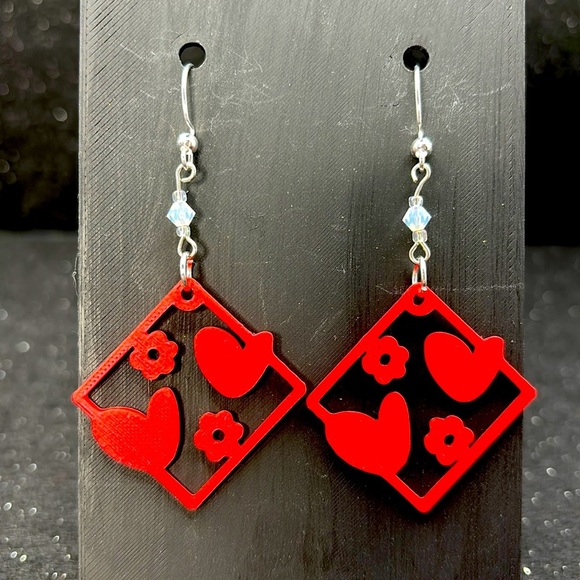 The Laced Love Earrings - Picture 3 of 5